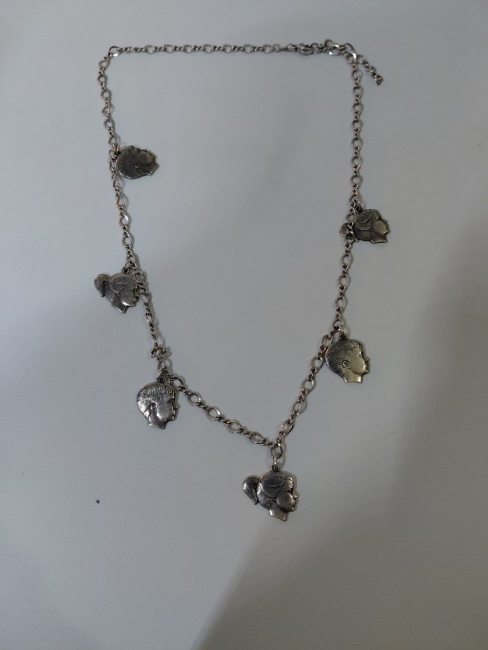 James Avery Silver Portrait Charm Necklace